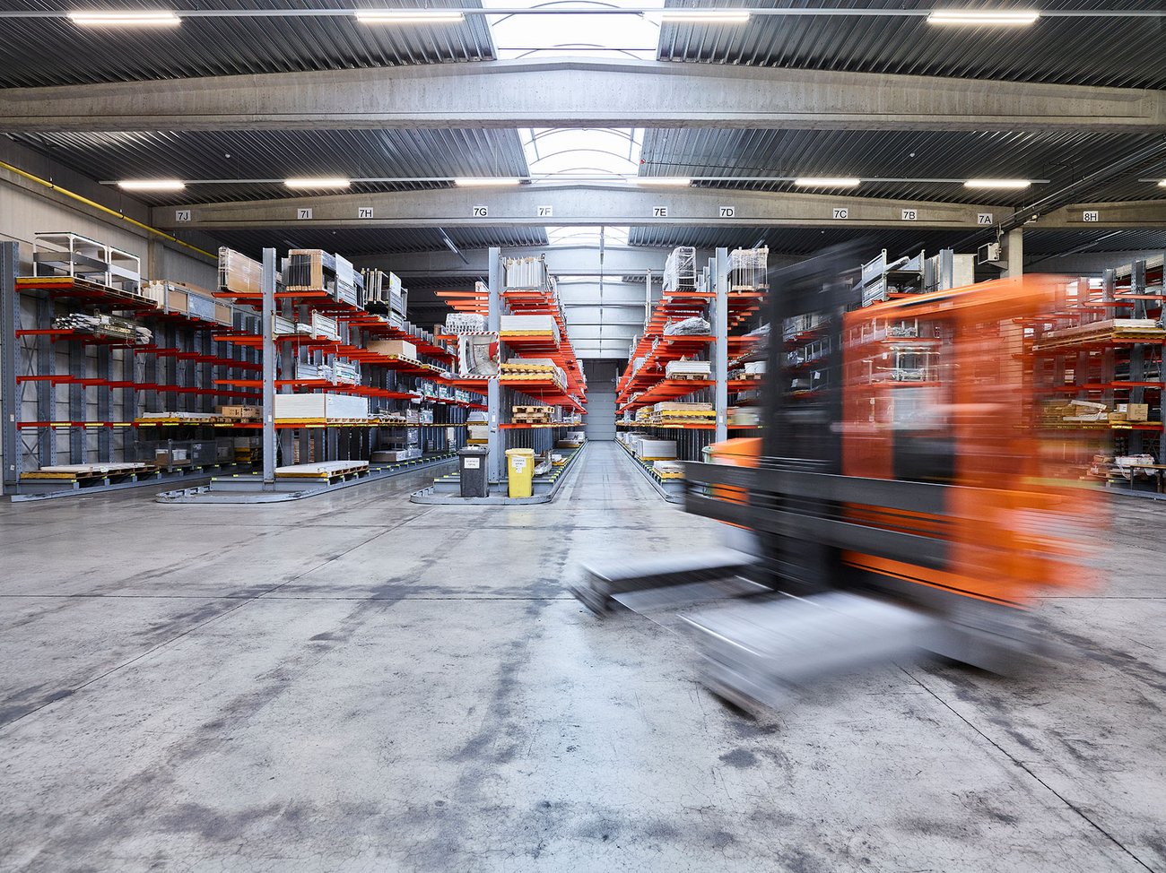 Magazijn waar meest courante producten hun plaats kennen